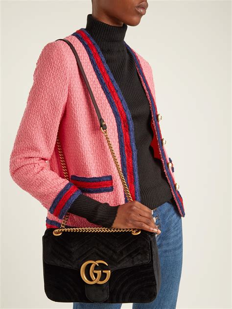 gucci marmont crossbody velvet|gucci marmont small shoulder bag.